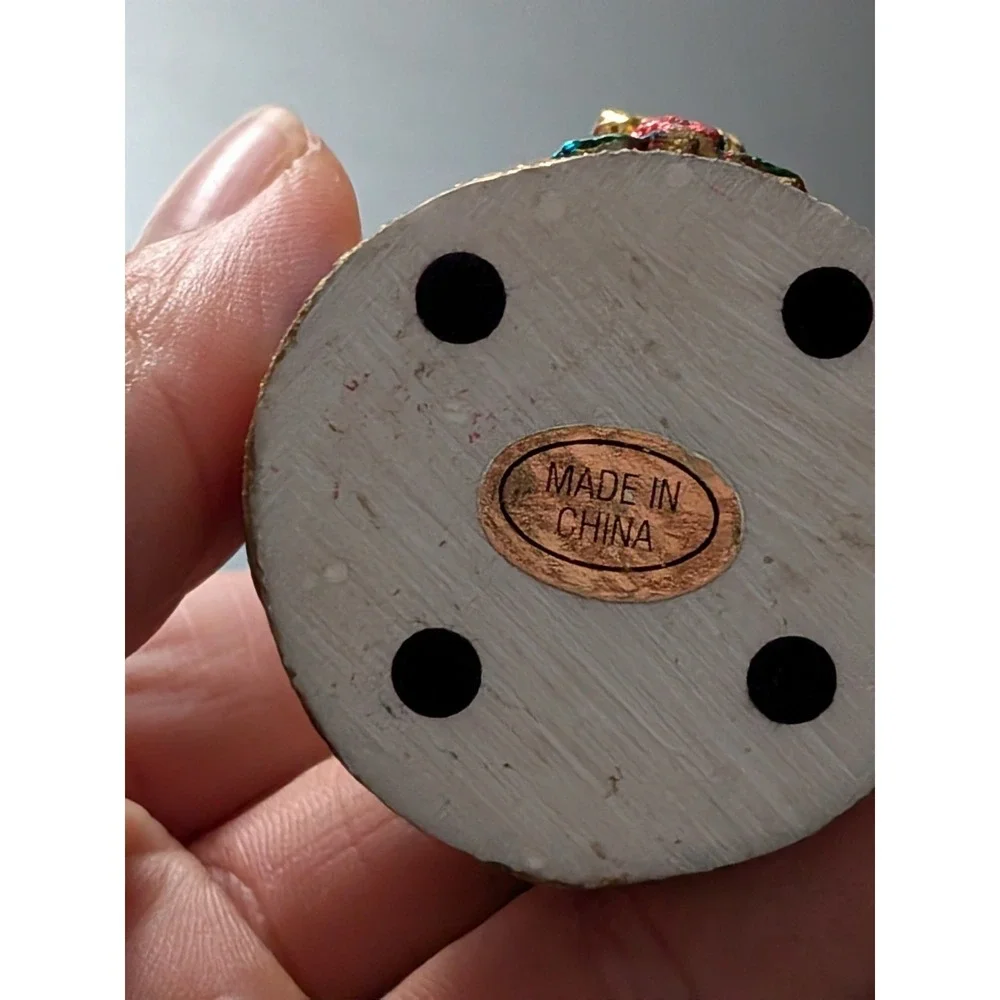 Dwarf‎ King Trinket Box Hinged Open Sparkly 3